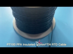 PT100 PFA Insulated 0.2mm*7/4 RTD Cable